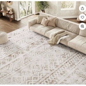 SIXHOME 5'x7' Area Rug for Living Room Washable Rug Boho